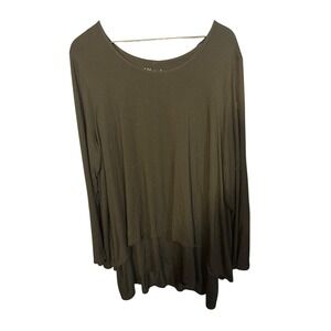 Soft Surroundings Black Long Sleeve Layered Tunic Top Womens Plus Size 2X